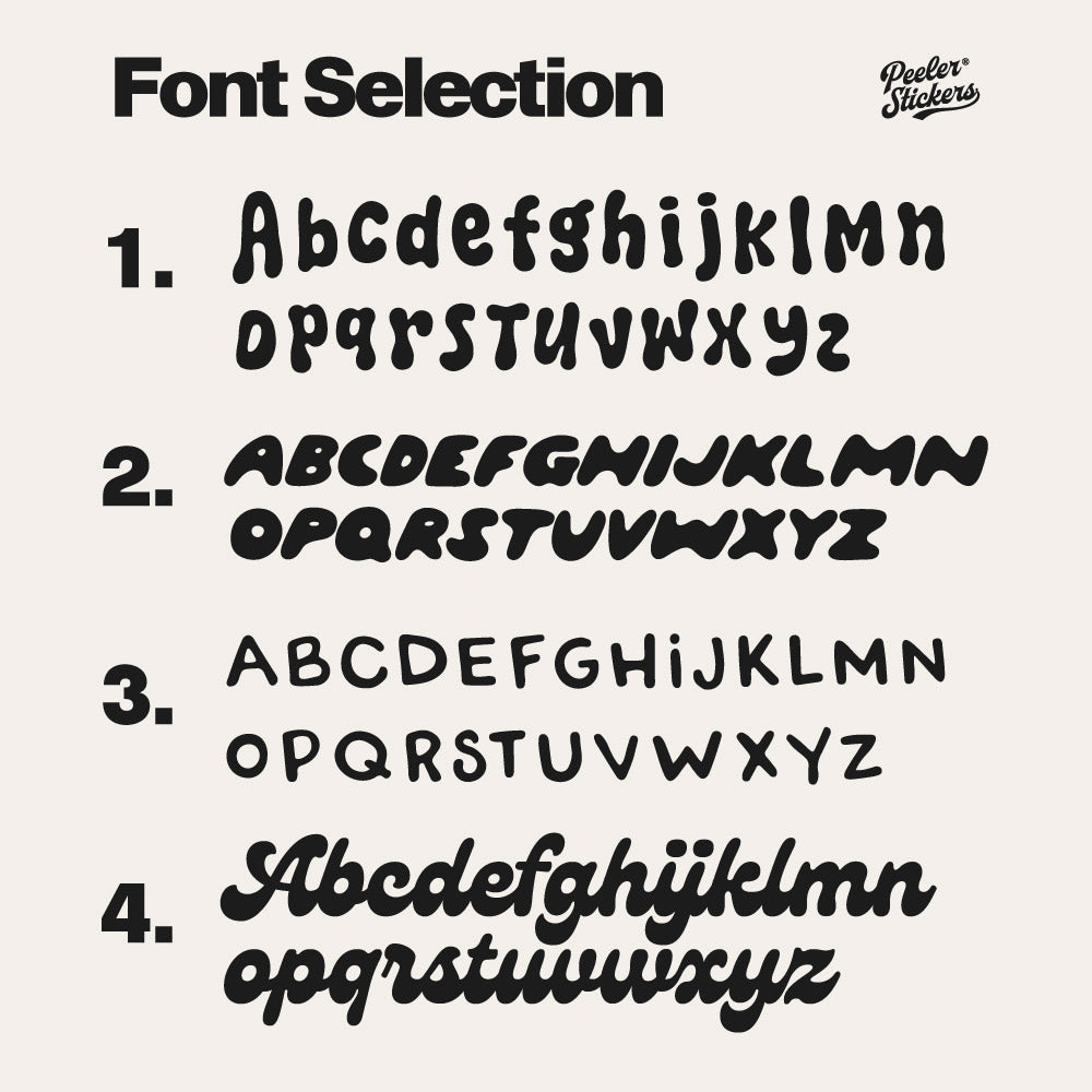 Personalised Kids Labels Font