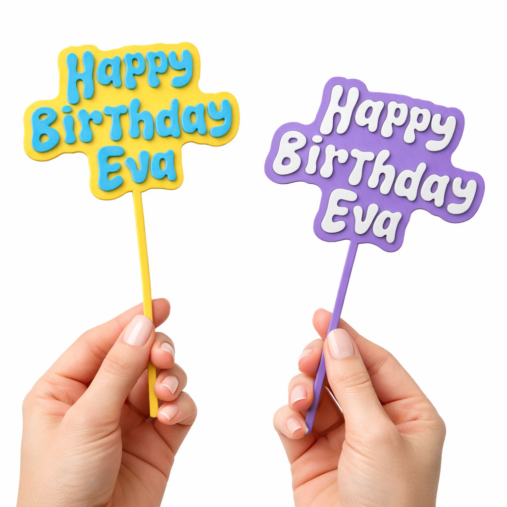 Personalised Cake Topper - Happy Birthday