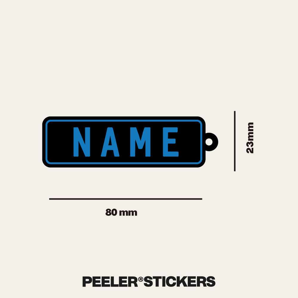 Personalised Car Plate Keychain – Custom Number Plate Keyring for Drivers & Car Lovers