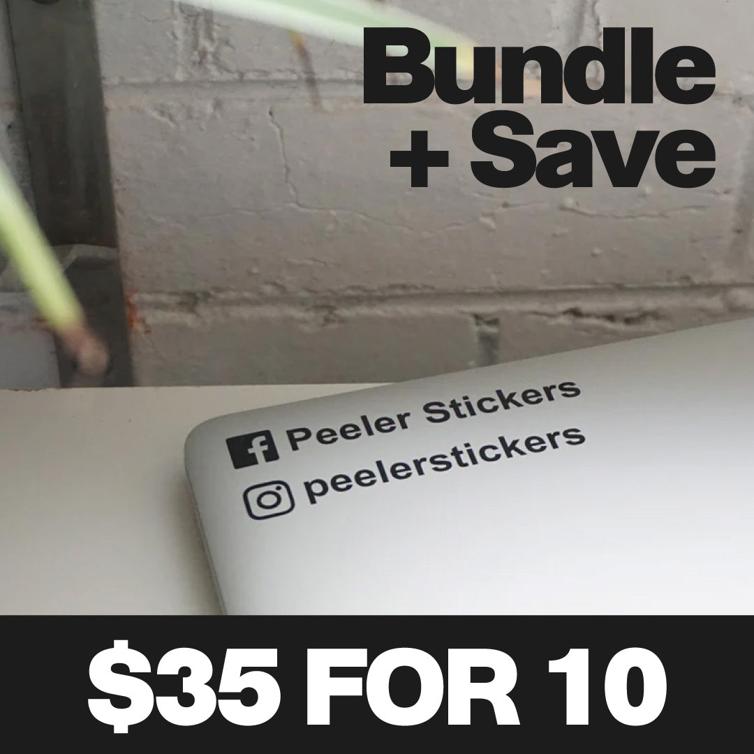 x10 FOR $35 PERSONALISED Social Media Name Handle - IG Sticker Or Facebook Sticker