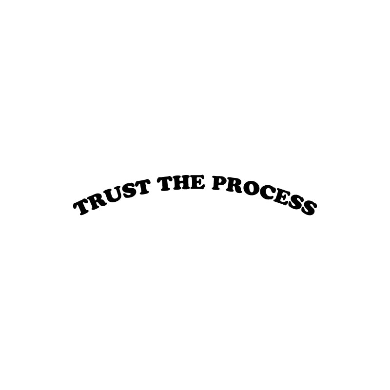 Trust The Process Mirror Decal Sticker