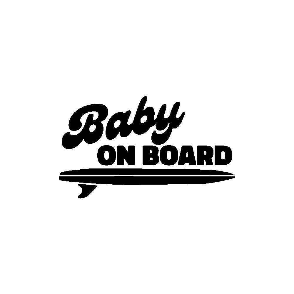 Surfer Baby on Board Sticker