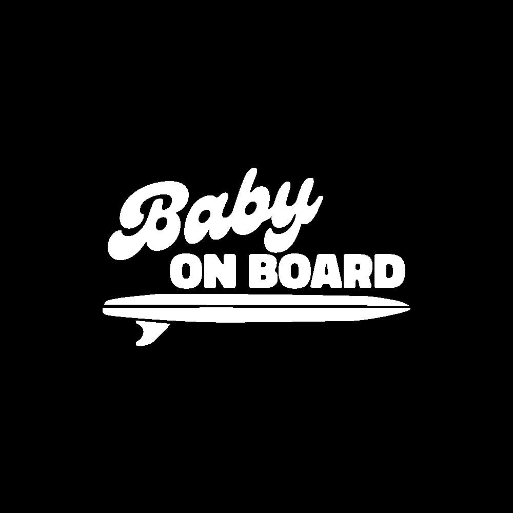 Surfer Baby on Board Sticker