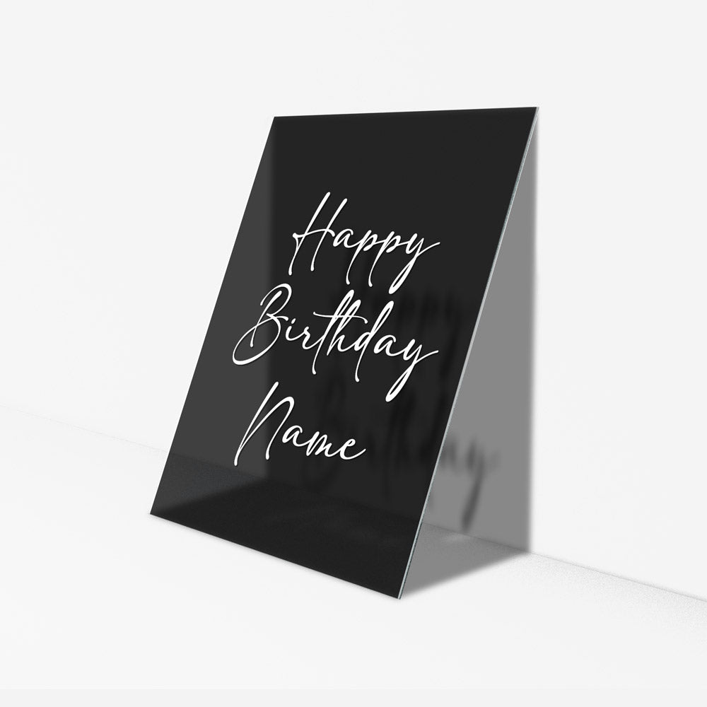Personalised Happy Birthday Name - Decal Only