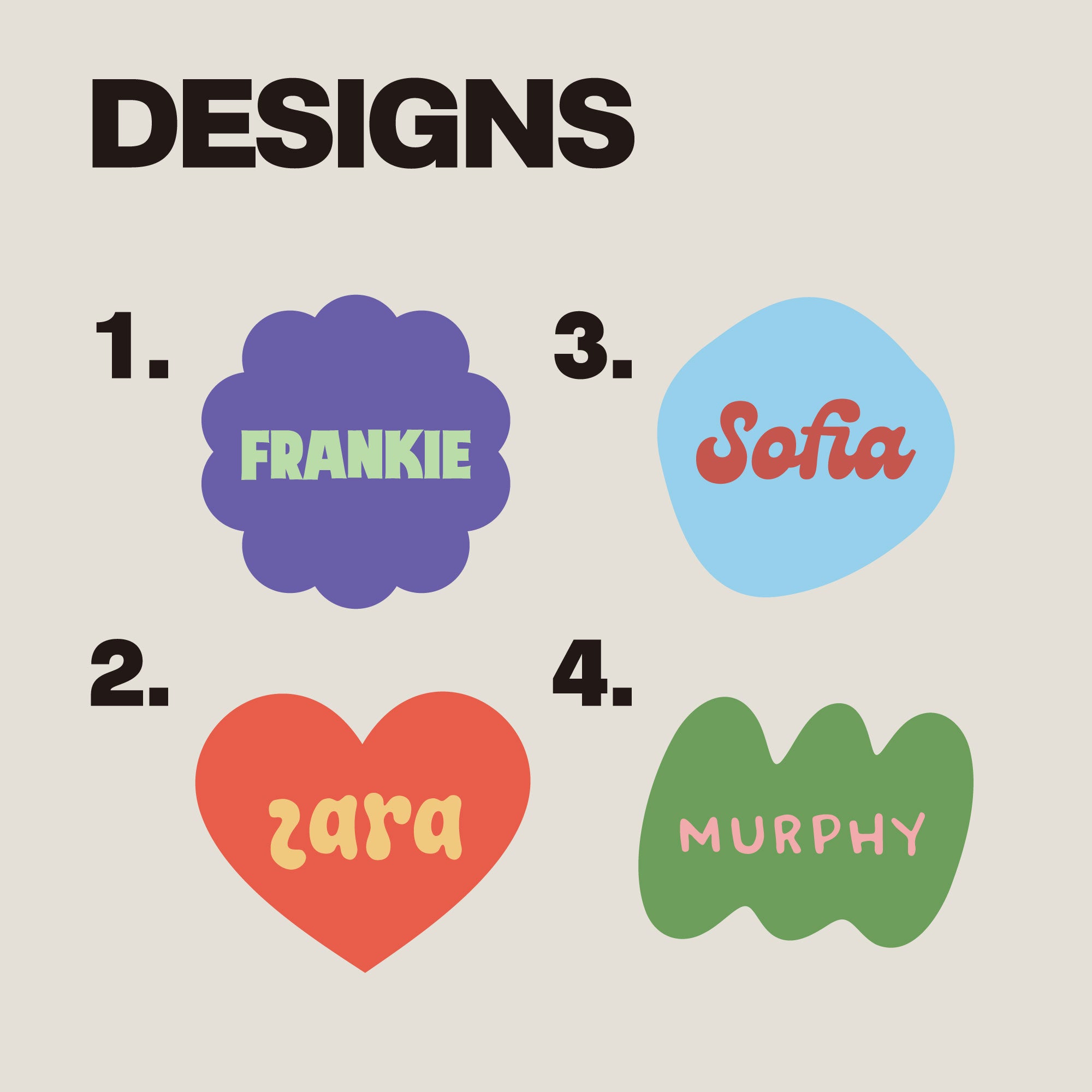 Set of 2 Retro Kids Custom Daycare Sticker Labels