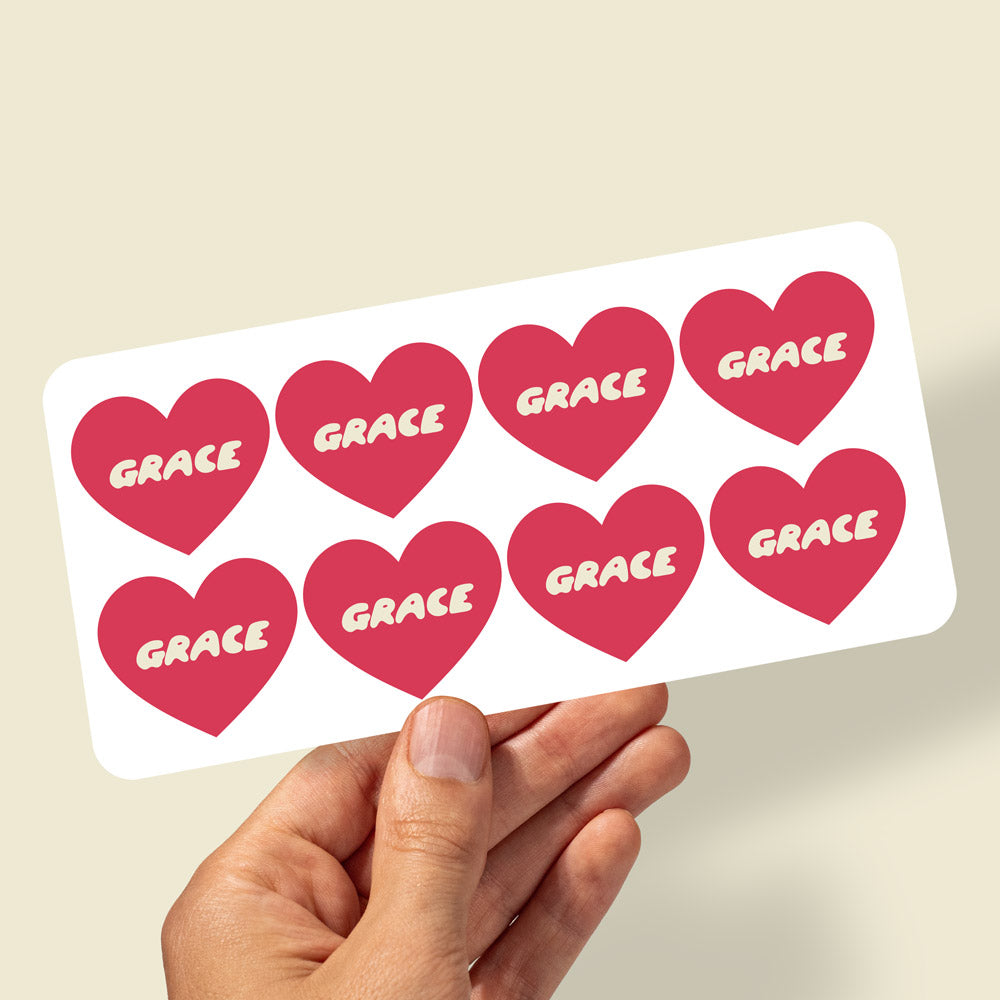 Set of 2 Retro Kids Custom Daycare Sticker Labels