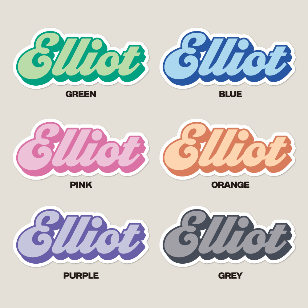 Kids Custom Name Sticker for Bottles