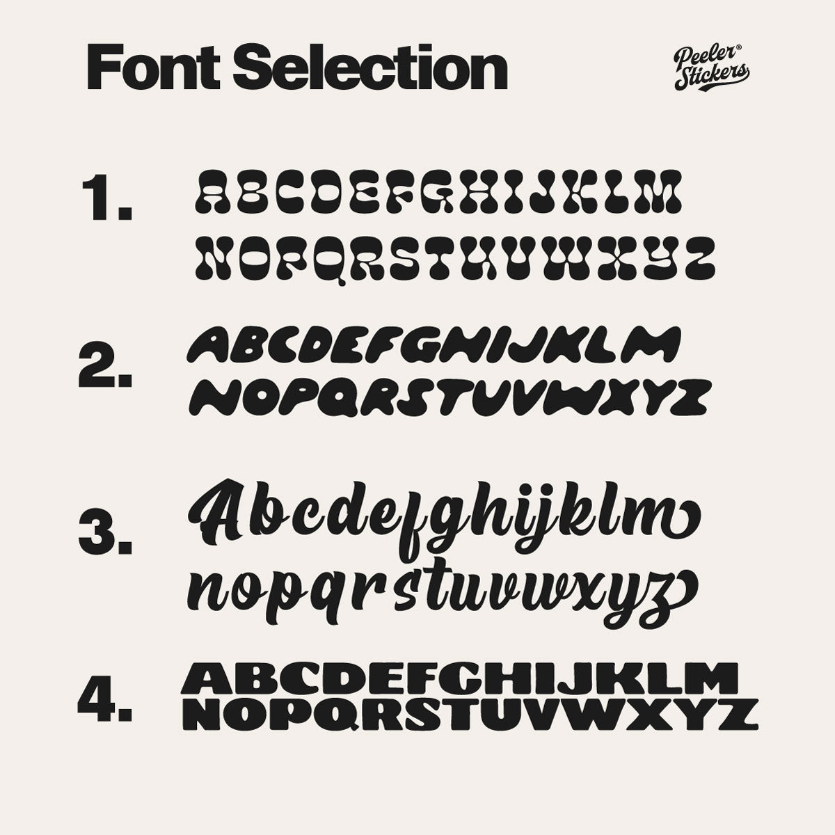 Personalised Kids Labels Font