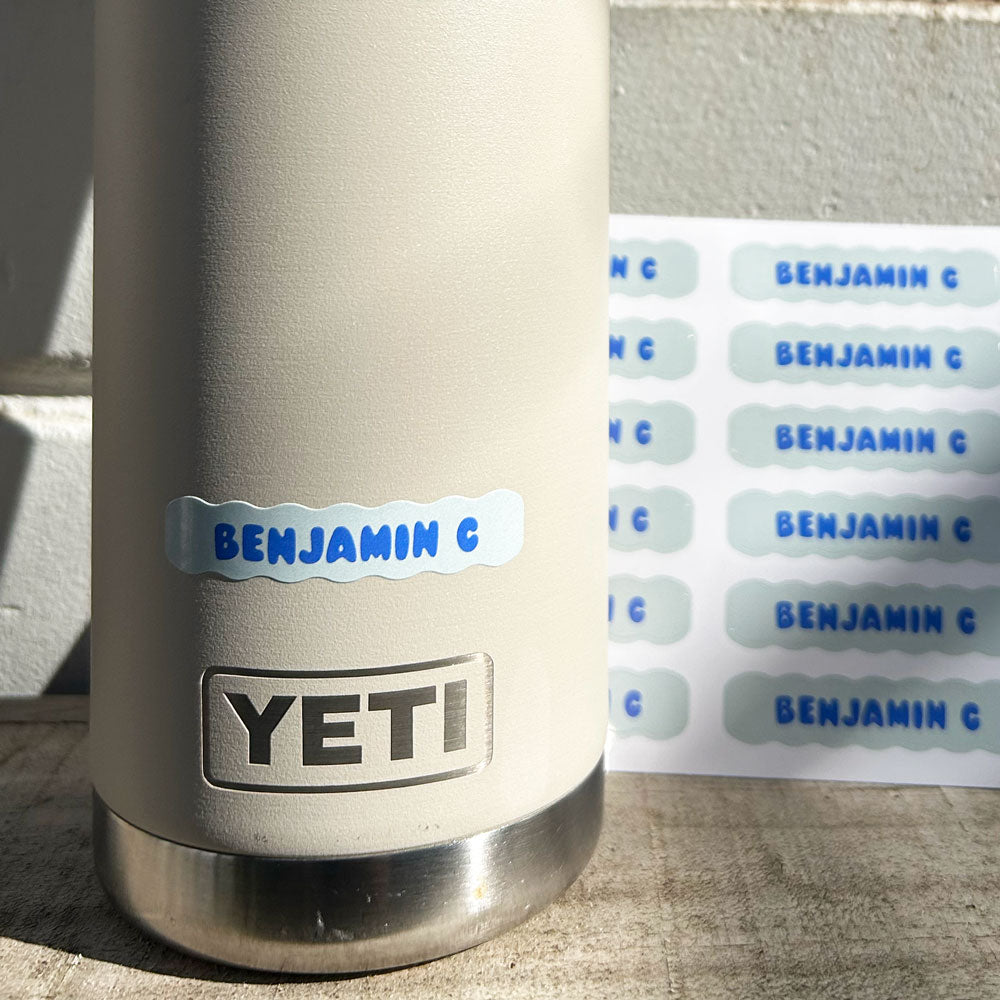 Set of 2 Personalised Mini Kid Labels for School