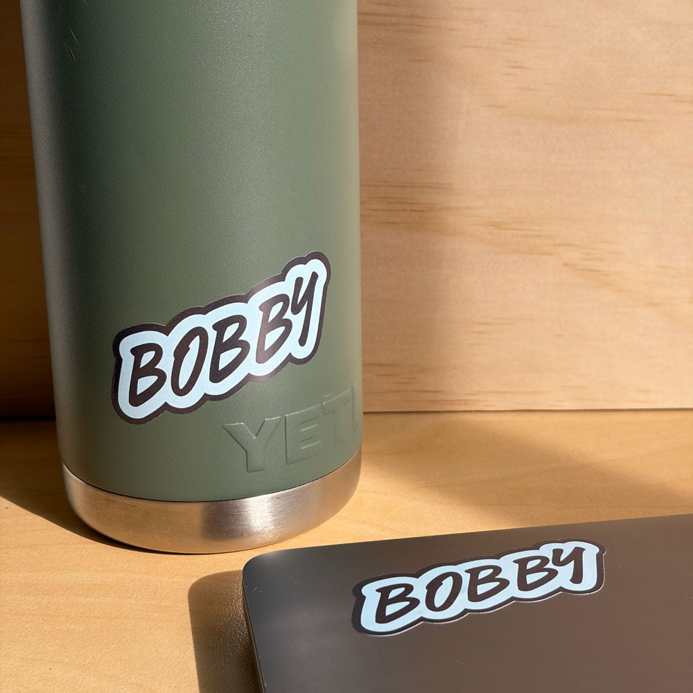 Trendy Kids Name Labels in Graffiti Font
