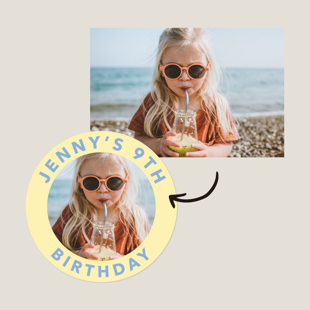birthday party stickers