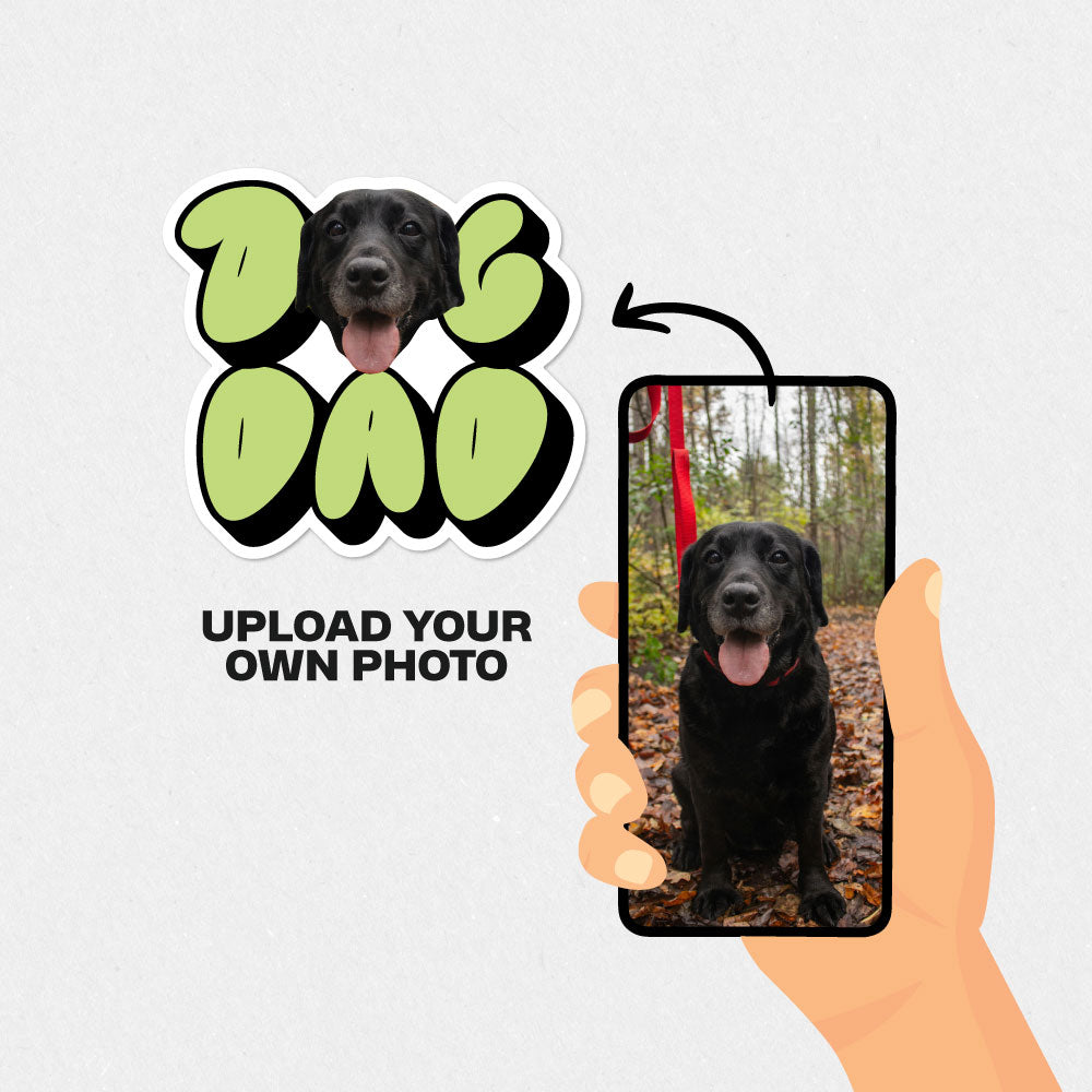 Personalised Dog Dad Pet Sticker