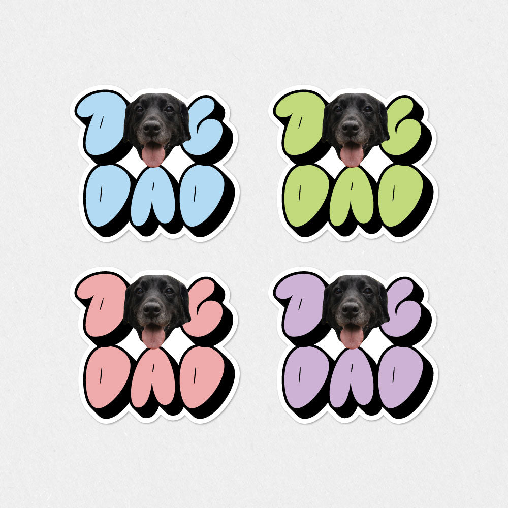 Personalised Dog Dad Pet Sticker