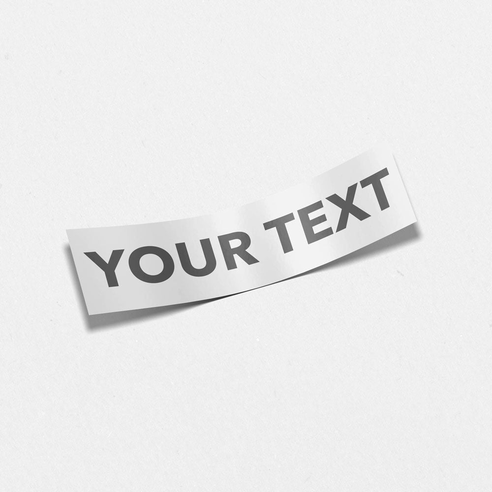 custom text sticker mock up example