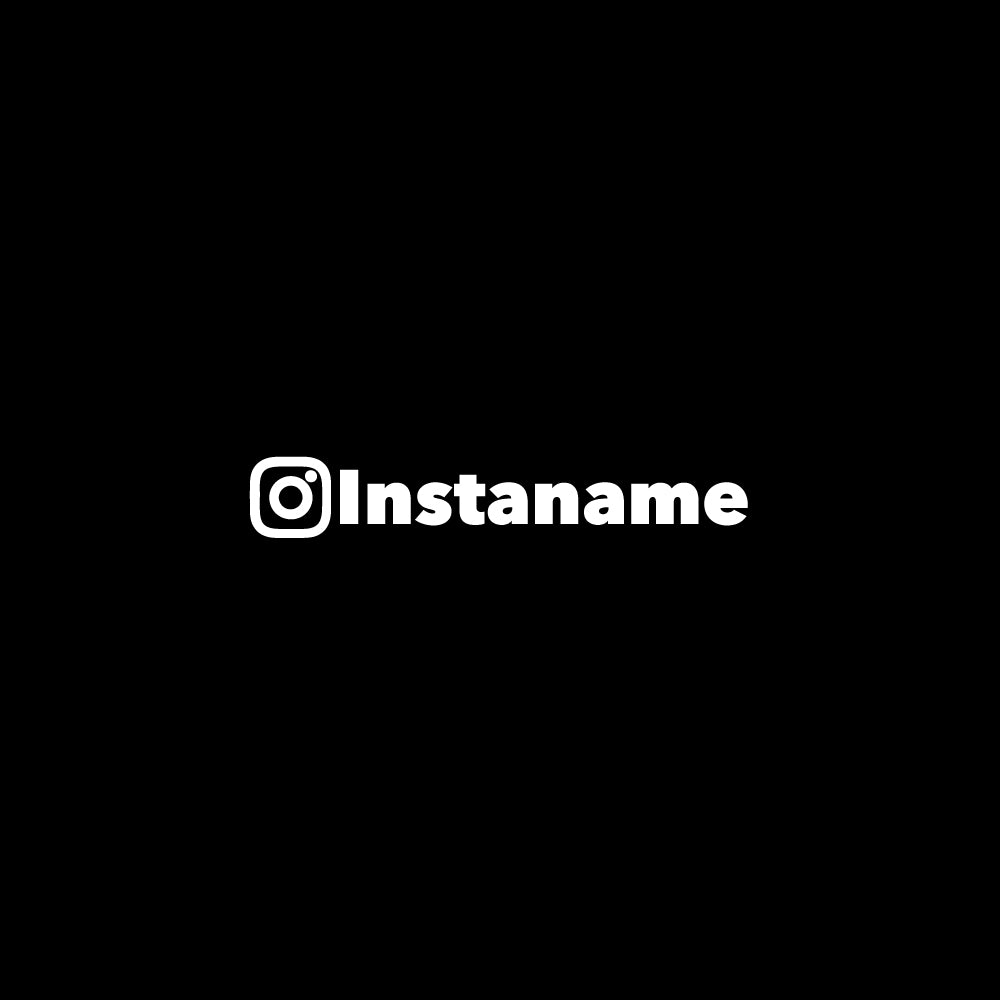 Custom Instagram Handle Decal