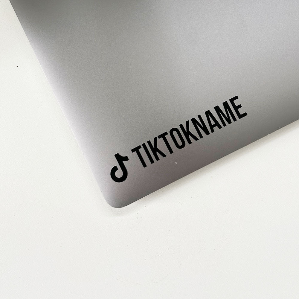 TikTok Decal – Custom Social Media Username Sticker for Cars
