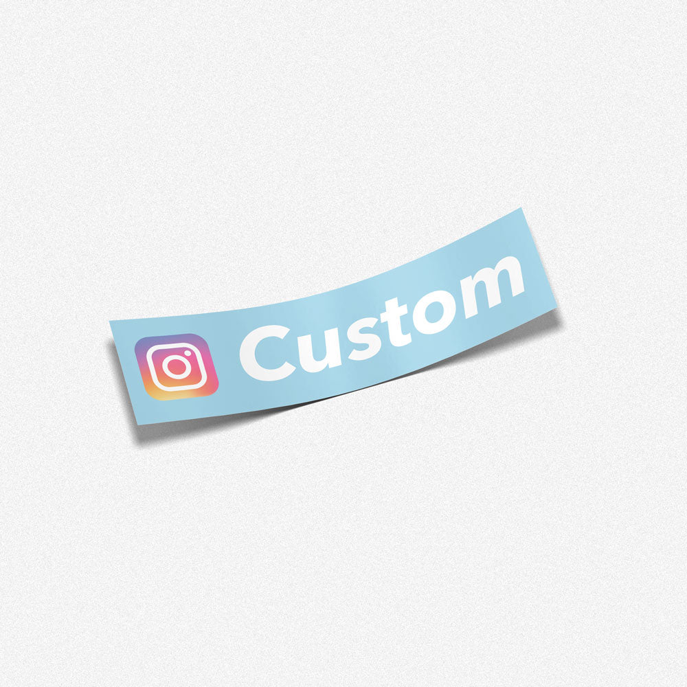 Custom Instagram Sticker with Full Colour Logo | Custom Caravan Sticker