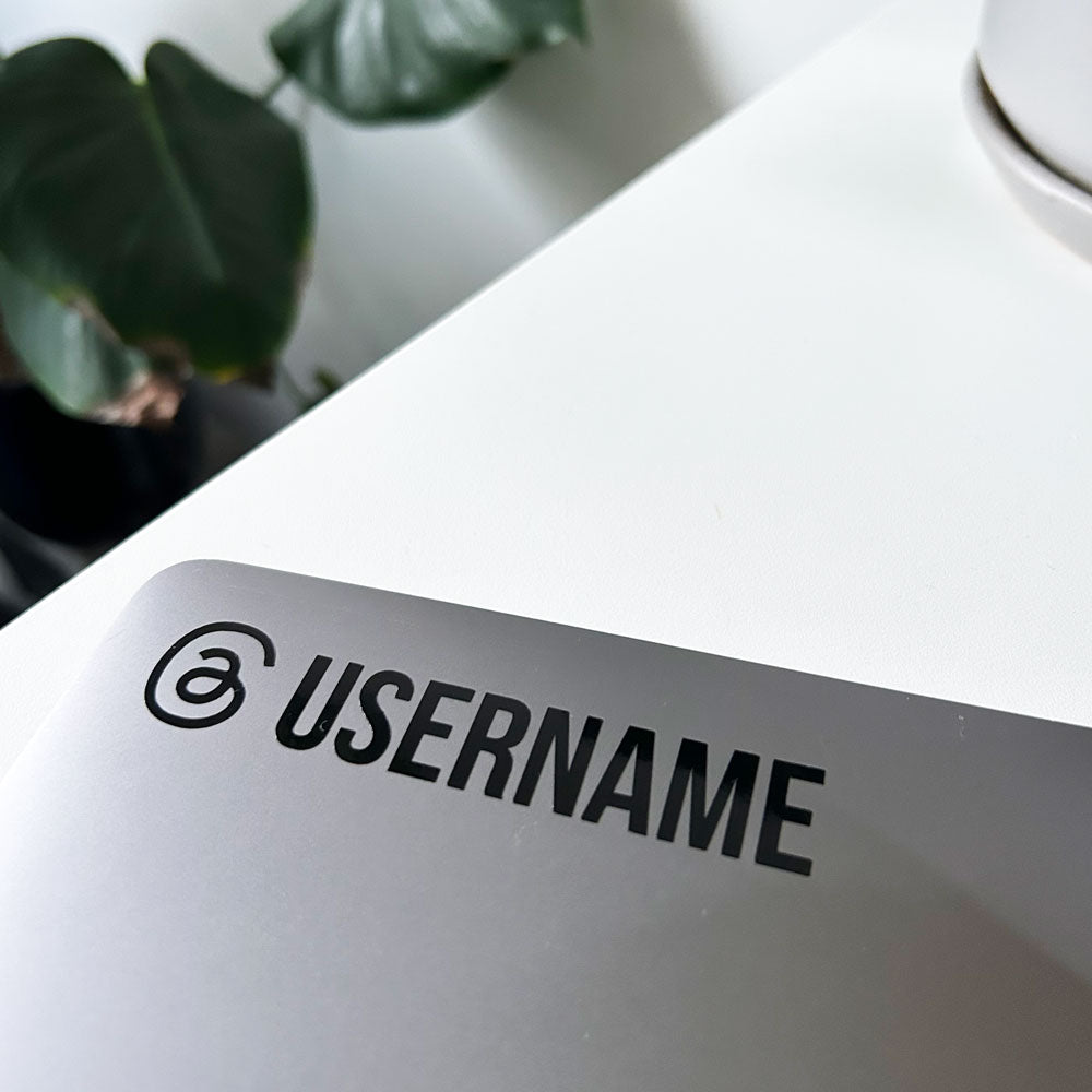 Personalised Instagram Threads Name Decal Sticker - IG Threads Username
