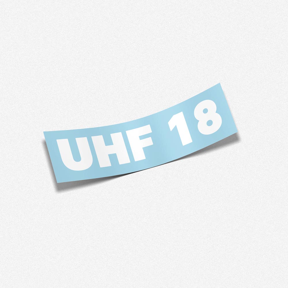 Custom UHF Channel Decal | Caravan UHF Sticker