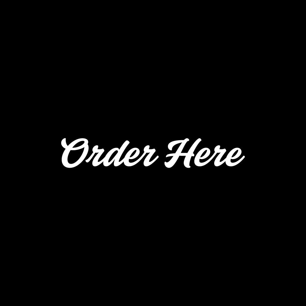 Order Here Sticker - Wall Decal