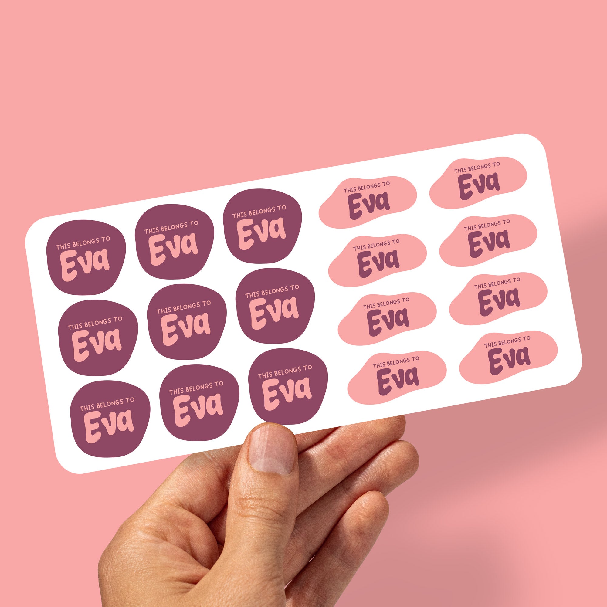 Personalised Kids Name Stickers – Waterproof School & Daycare Labels