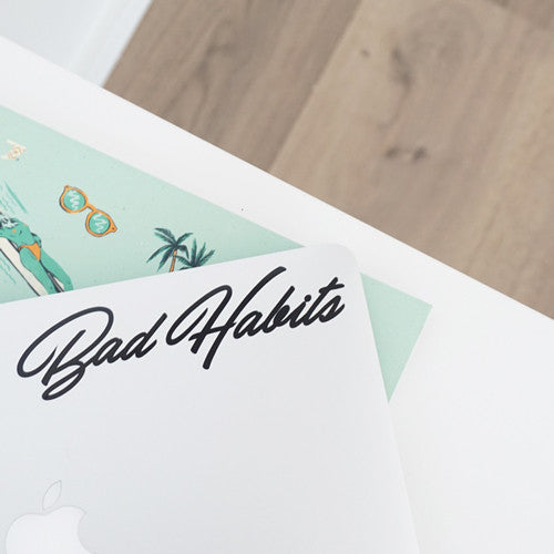 BAD HABITS Decal Sticker