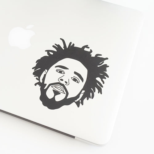 J COLE FACE Decal Sticker