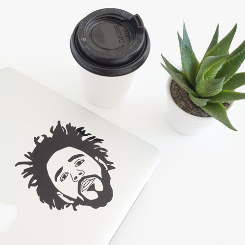 J COLE FACE Decal Sticker