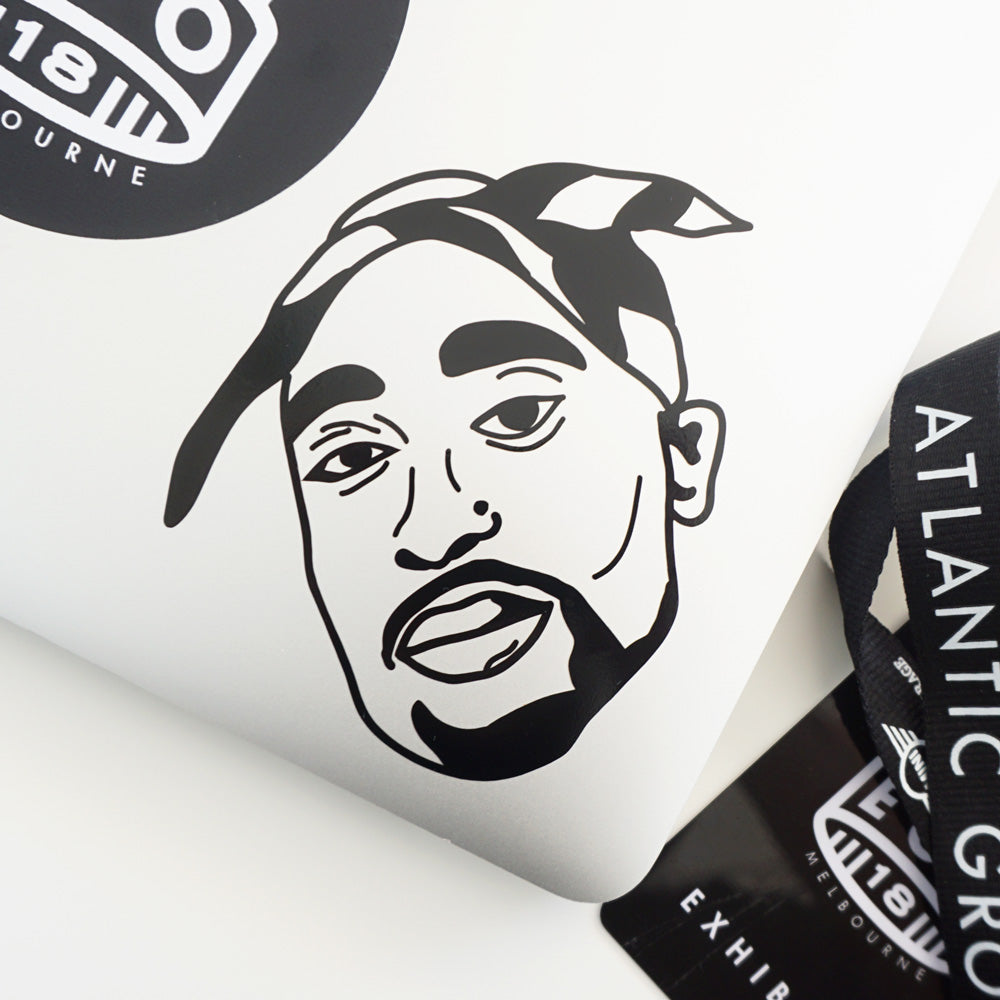 2PAC FACE Decal Sticker