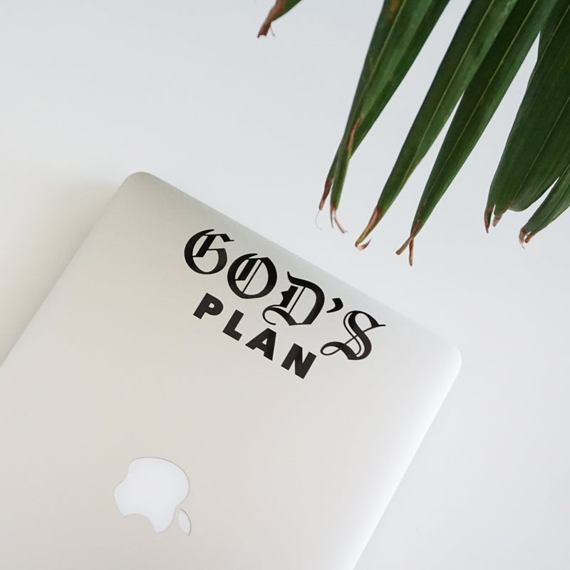 GOD'S PLAN Decal Sticker