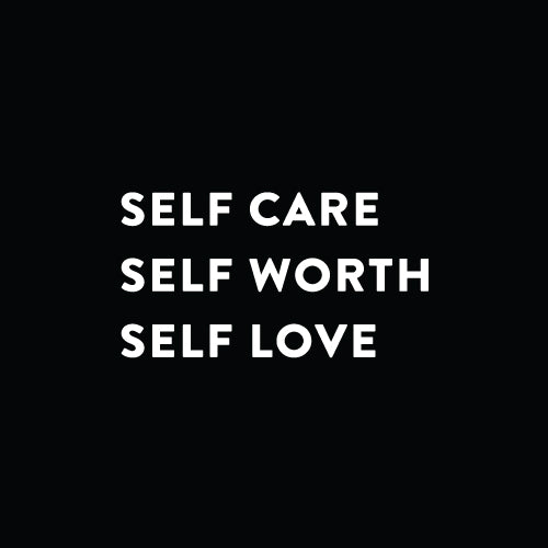 SELF CARE SELF WORTH SELF LOVE Mirror Decal Sticker