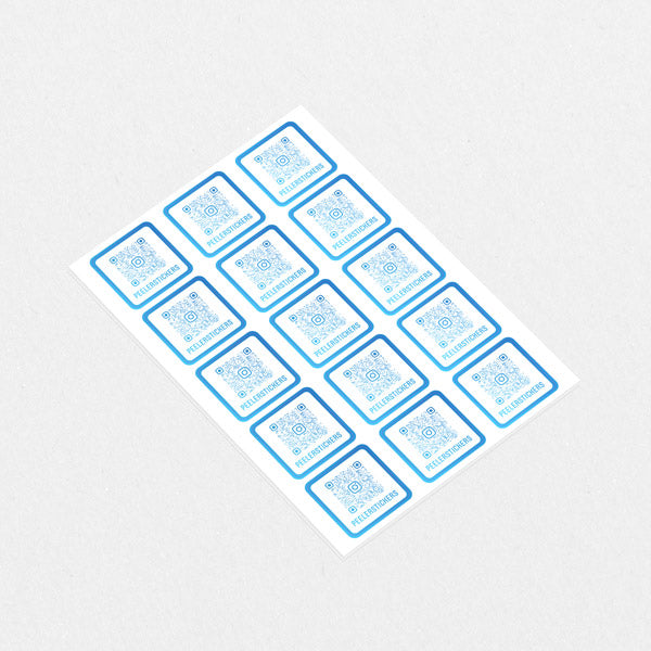 Custom Instagram QR Code Sticker Sheet A4 - 15 Stickers Included