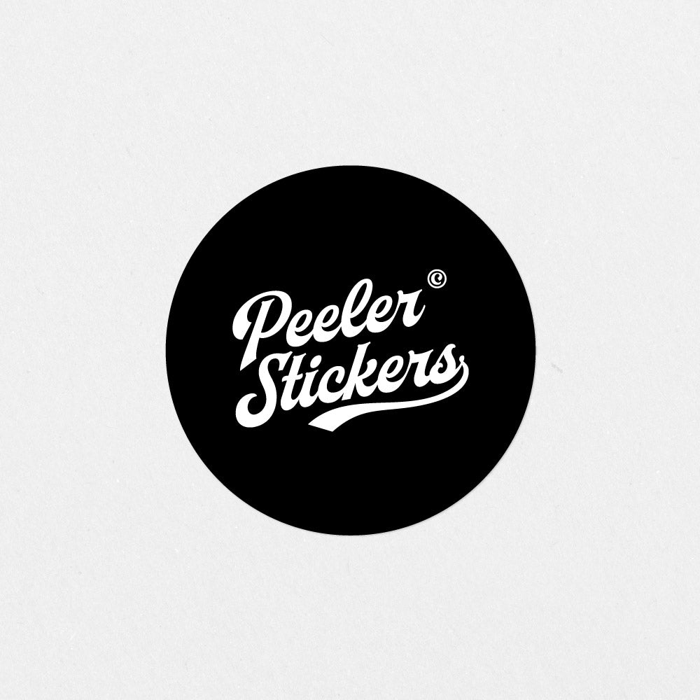 Circle die cut stickers mock up