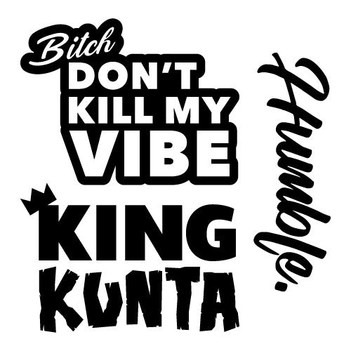 BE HUMBLE Decal Sticker Pack - 5 Vinyl Stickers Included!