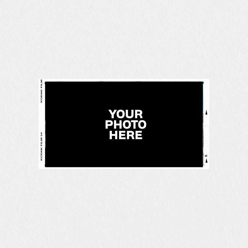 Stickers Custom Polaroid Film Border Custom Horizontal Film White