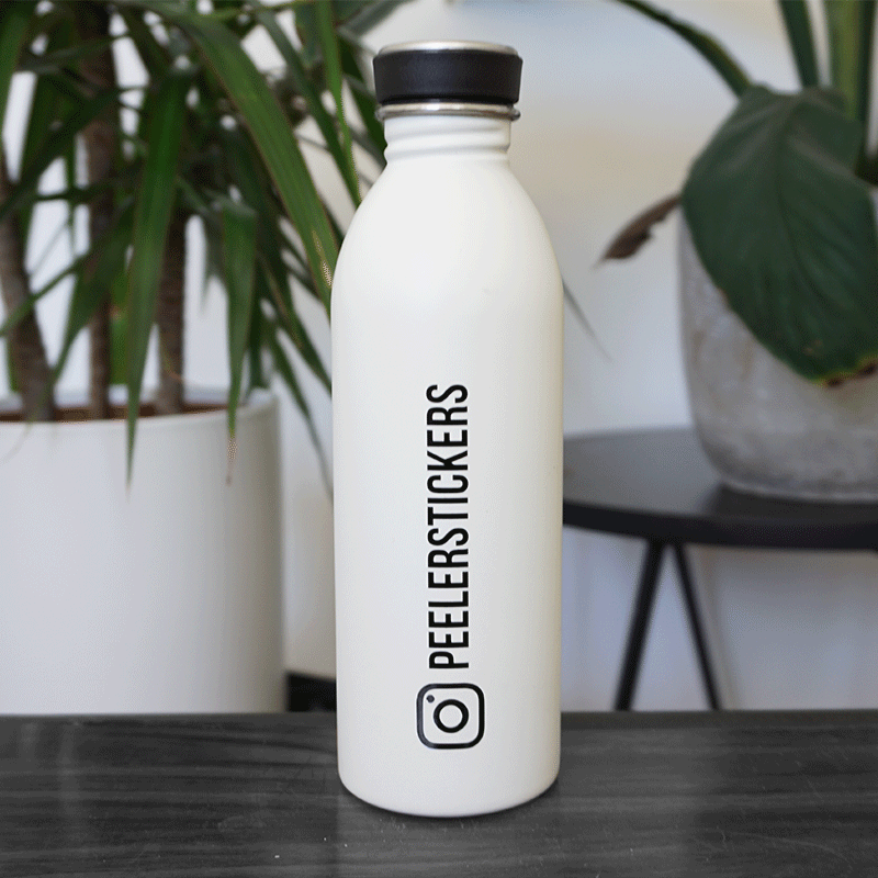 Instagram Decal on Bottle