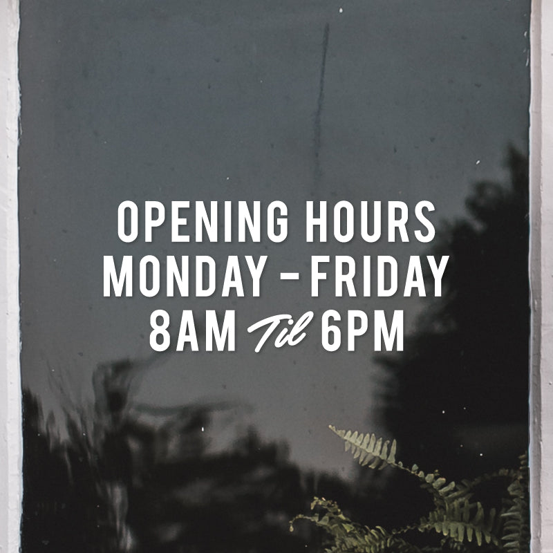 Personalised Opening Hours Sticker