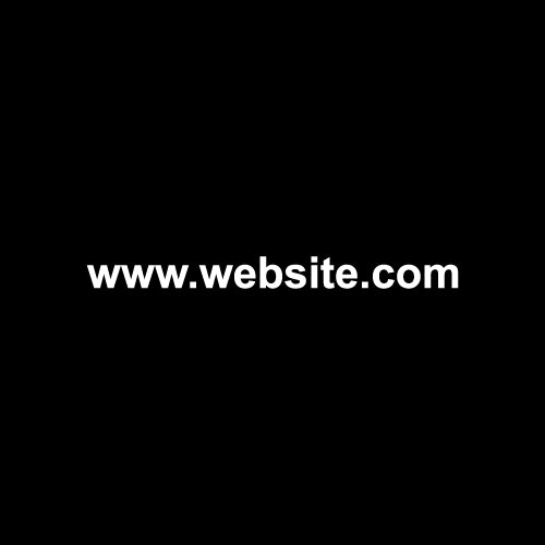 image of website example white text on black background