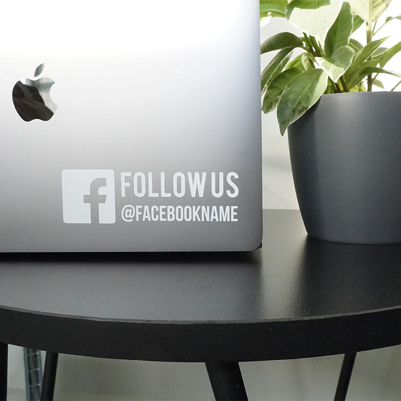 Follow Us on Facebook Name Decal Sticker
