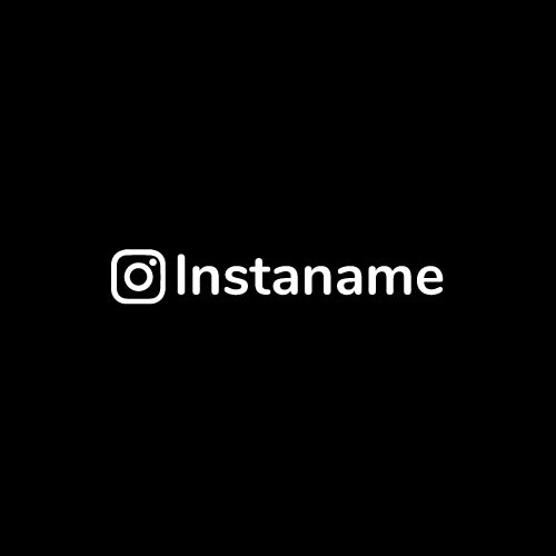 Custom Instagram Thin Text Decal