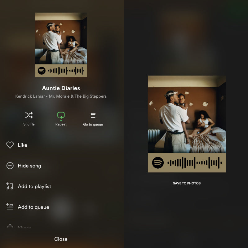 how to get Spotify code example