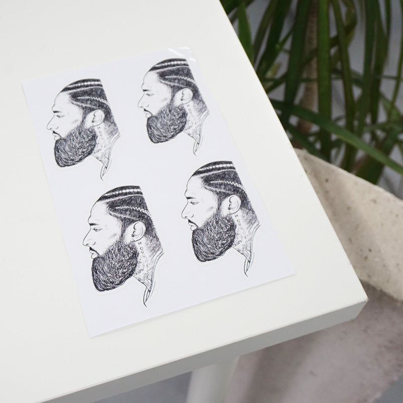 Nipsey Printed Sticker