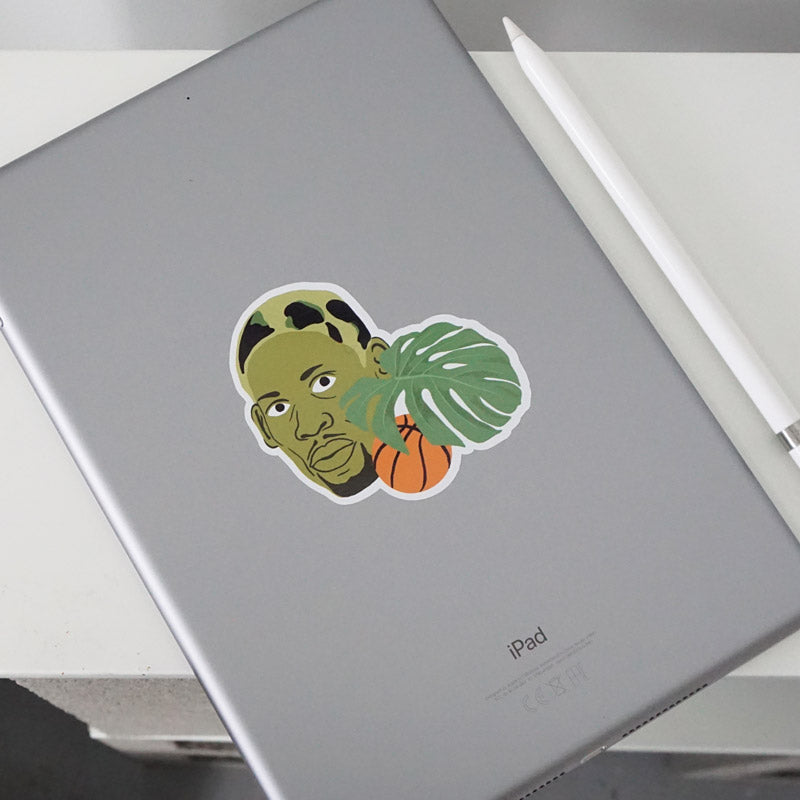 D Rodman Printed Sticker