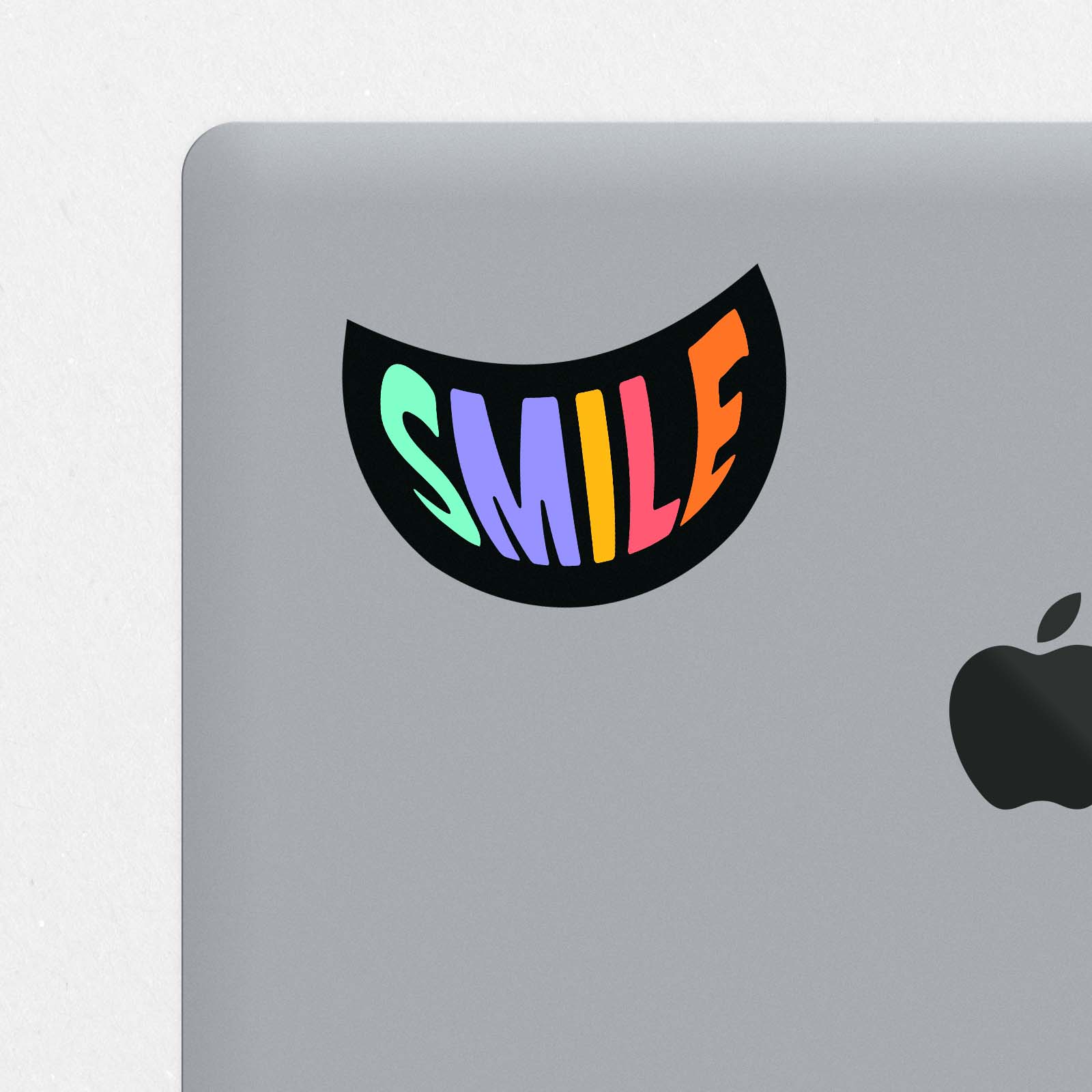 x2 Smile Printed Sticker