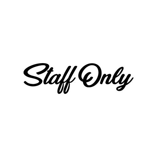 STAFF ONLY Wall Decal Sticker