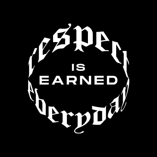 RESPECT IS EARNED EVERYDAY Wall Decal Sticker