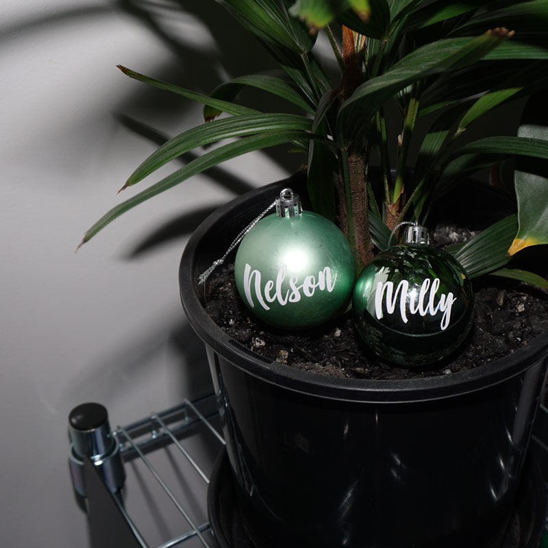 PERSONALISED Bauble Text Decal Sticker