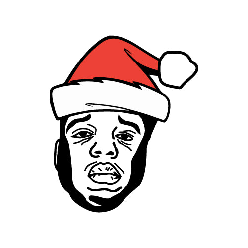 CHRISTMAS HAT NOTORIOUS BIG Decal Sticker