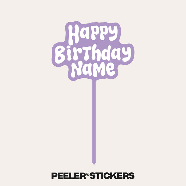 Personalised Happy Birthday Cake Topper | Custom Cake Decoration