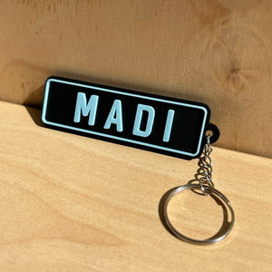 Personalised Car Plate Keychain – Custom Number Plate Keyring for Drivers & Car Lovers